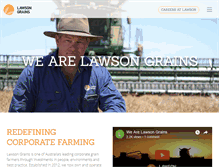 Tablet Screenshot of lawsongrains.com